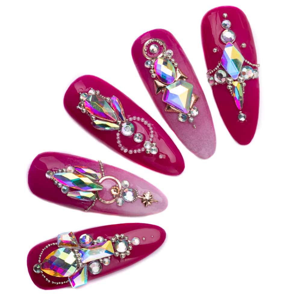 Kamínky Diamond Cat Eyes - 7mm, 20 ks