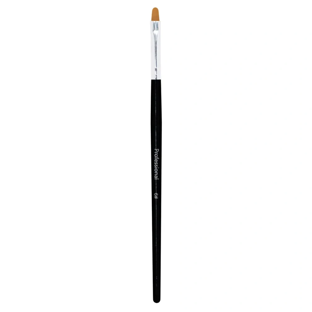 Štětec na UV gel, Black - Oval #6