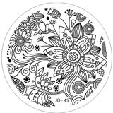 Razítkovací destička JQ45 - Rostlinné ornamenty, krajka