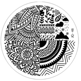 Razítkovací destička JQ48 - Ornamenty, krajka