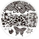 Razítkovací destička JQ14 - Rostlinné ornamenty, krajka