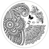 Razítkovací destička JQ50 - Ornamenty, krajka, růže