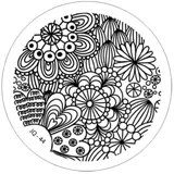 Razítkovací destička JQ44 - Rostlinné ornamenty, krajka