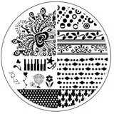Razítkovací destička JQ27 - noty, klávesy