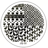Razítkovací destička JQ58 - Srdíčka