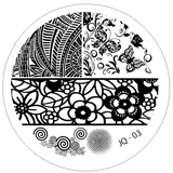 Razítkovací destička JQ03 - ornamenty, motýli