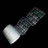 Zdobicí fólie na nehty - Silver Love Holo, 30cm