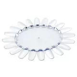 Vzorník na UV gel/gel lak/ lak, CLEAR - tvar kulatý, sluníčko malé, 1ks