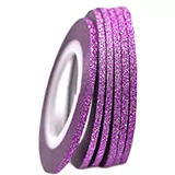 Samolepící zdobící páska na nehty sparkle fialová, 2mm