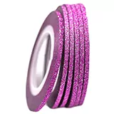 Samolepící zdobící páska na nehty sparkle růžová, 2mm