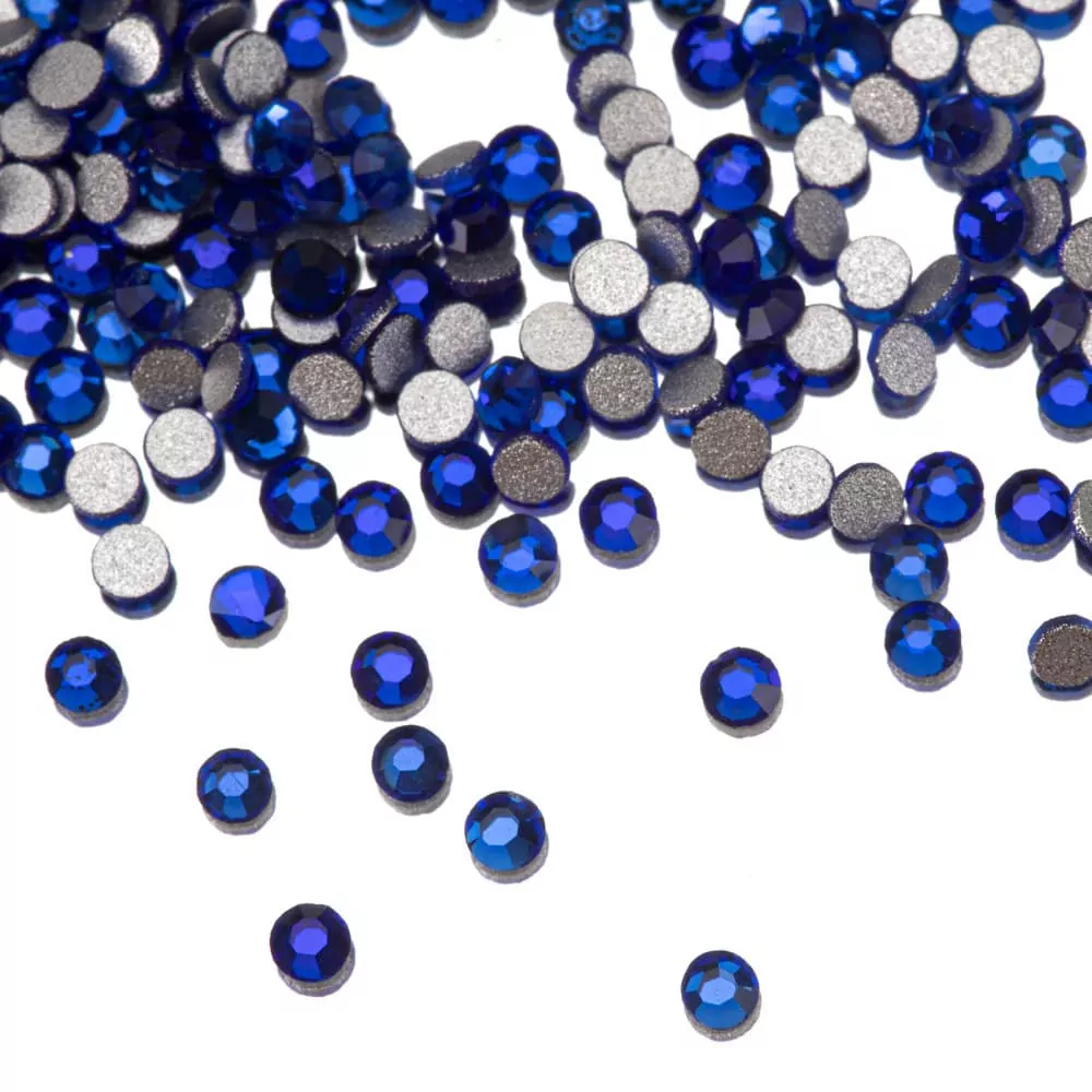 Kamínky Dark Blue Sapphire - SS3, 50 ks