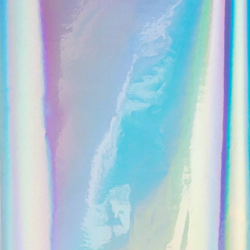 Zdobicí fólie na nehty - Holographic Silver, 100cm
