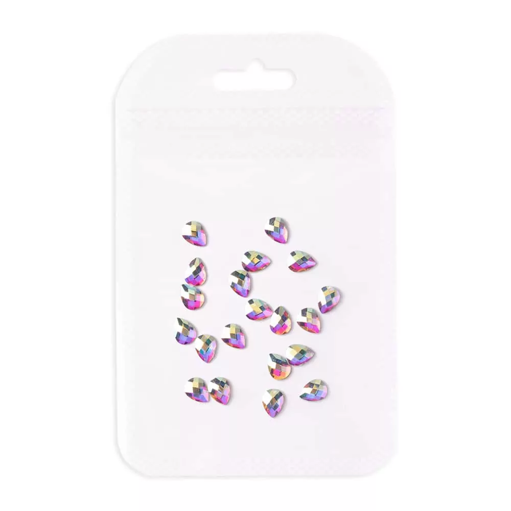 Kamínky Diamond Drops - 8mm, 20 ks