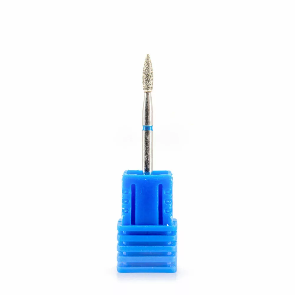 Nail Drill Bit D003 - diamantová fréza, plamínek, středně hrubá