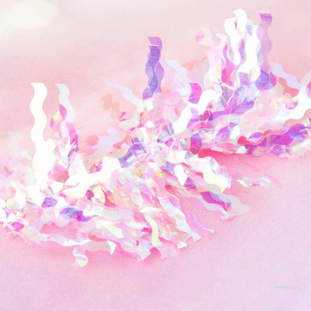 Zdobicí fóliové pásky na nehty - Wavy Pink Glass, 10cm
