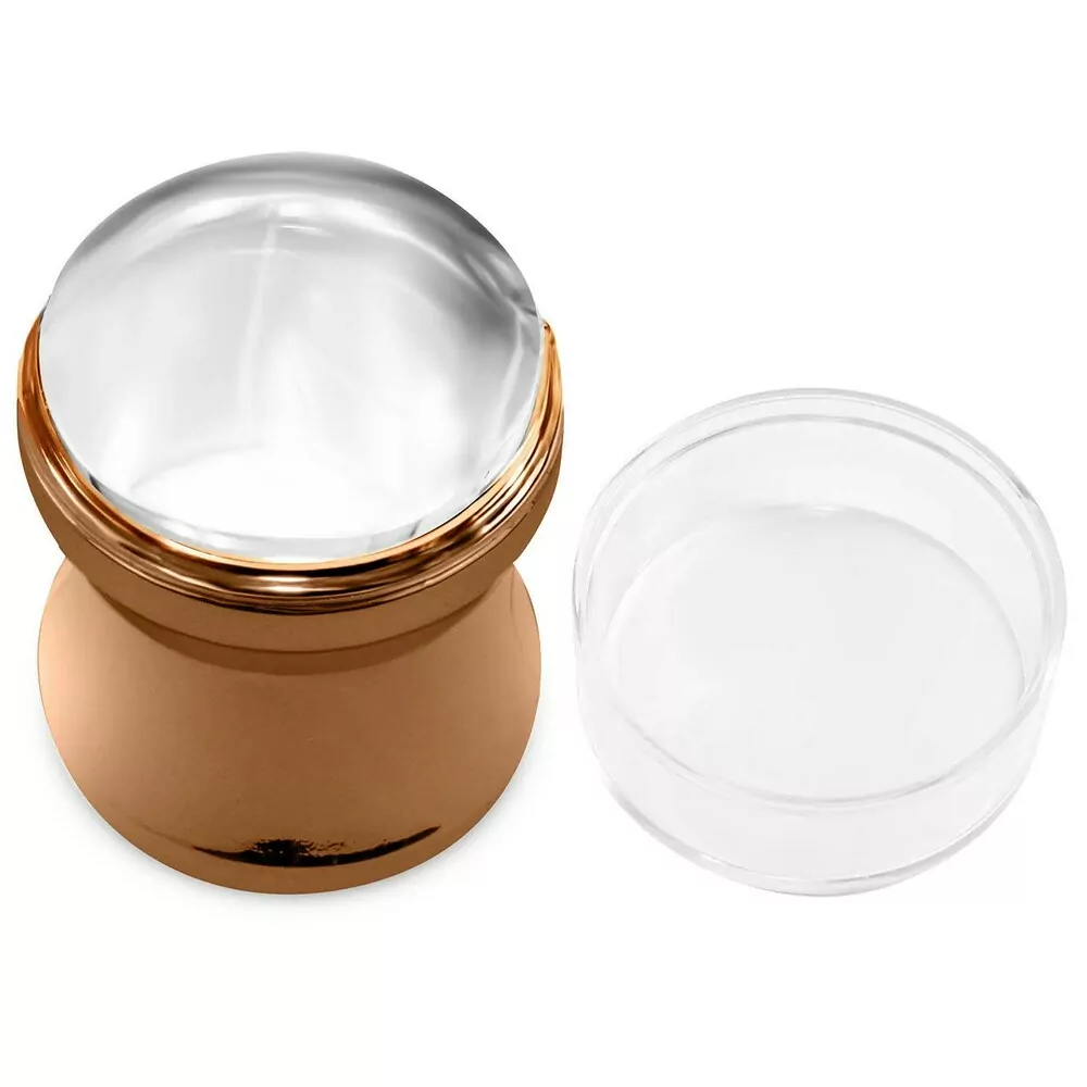Silikonové razítko na nehty XL - bronz
