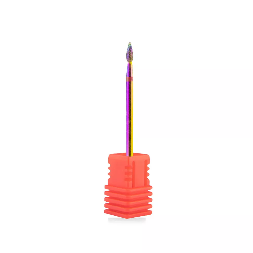 Nail Drill Bit D007 - diamantová fréza, plamínek, jemná