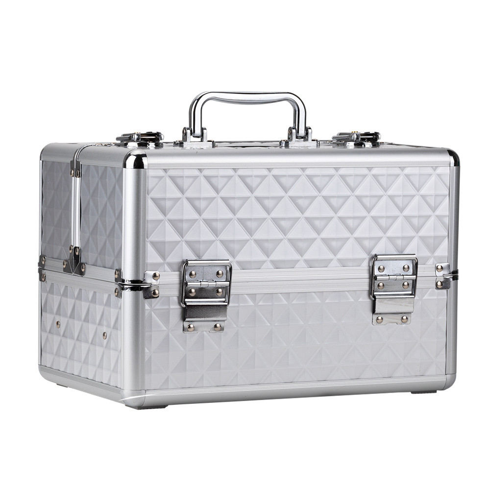 Kosmetický kufr - Pearl Silver, M