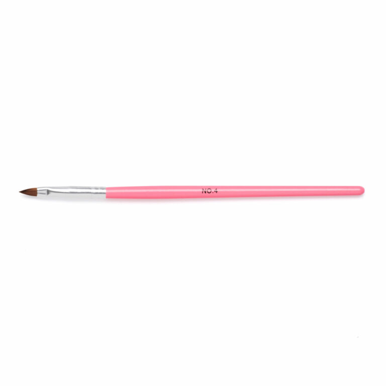 Štětec na akryl Natural Pink, #4 - přírodní vlas