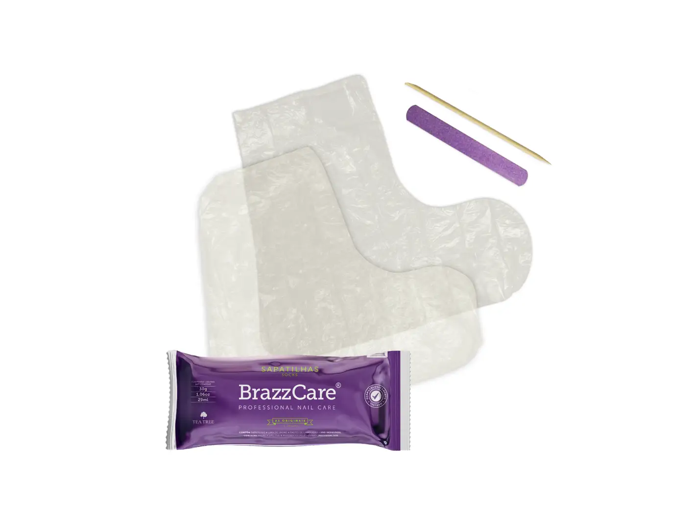 Sada STARNAILS BrazzCare Socks Set - 10 ks luxusní péče o chodidla