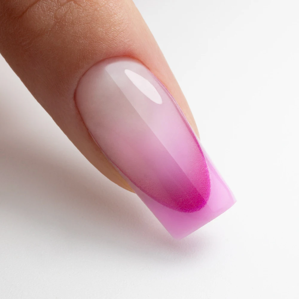 Samolepky na nehty ombré - dark pink