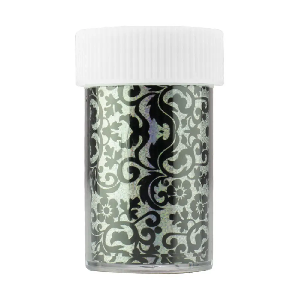 Zdobicí fólie na nehty - Sparkle Black Ornaments, 100cm