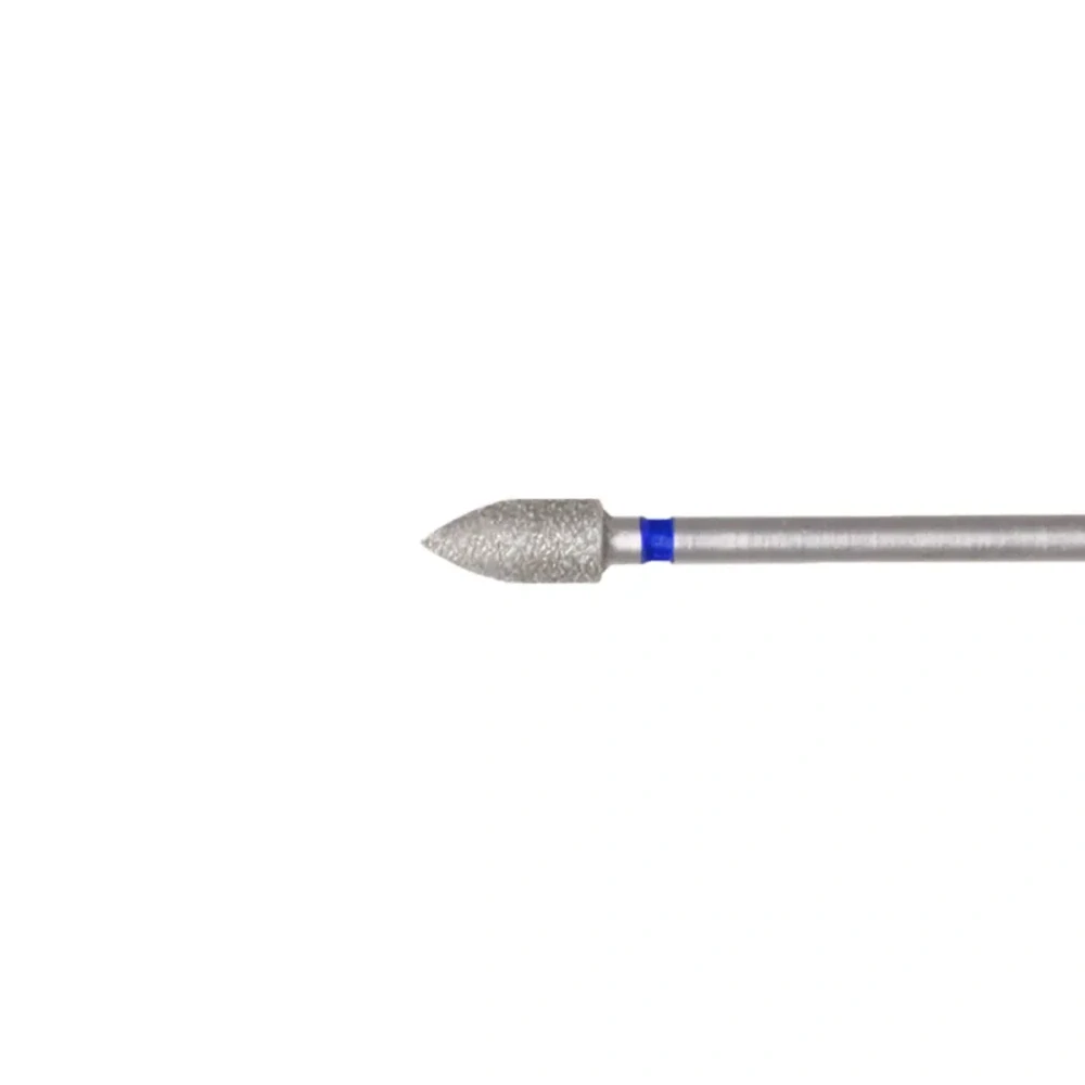 Nail Drill Bit D021 - diamantová fréza, plamínek, středně hrubá