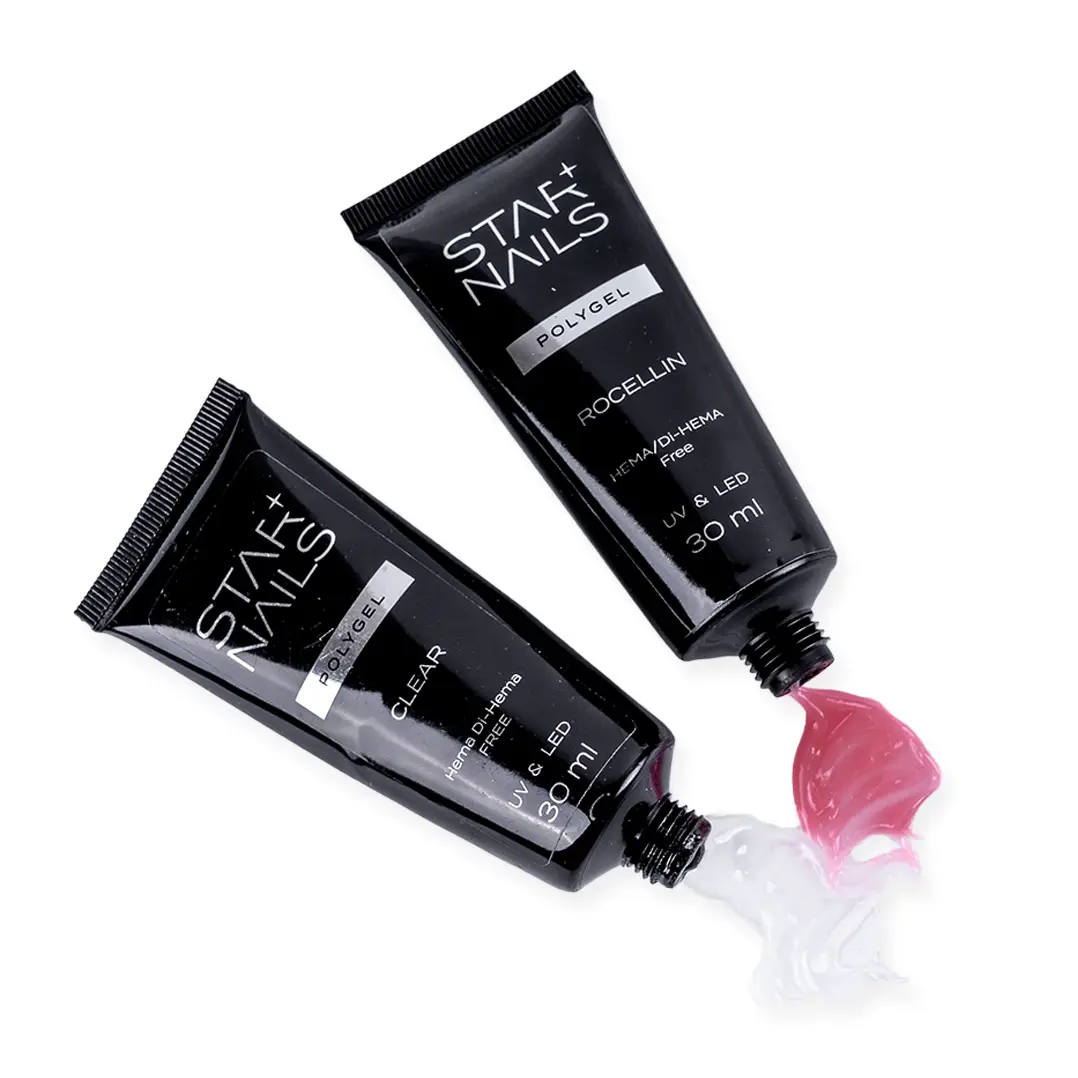 Sada STARNAILS Polygel Set Clear & Rocellin