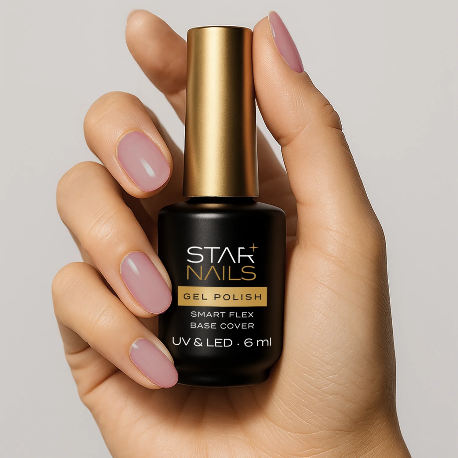 UV/LED Smart Flex Base Cover, 6ml, 004 - Rose Mood - podkladová fiber báze, nude růžová