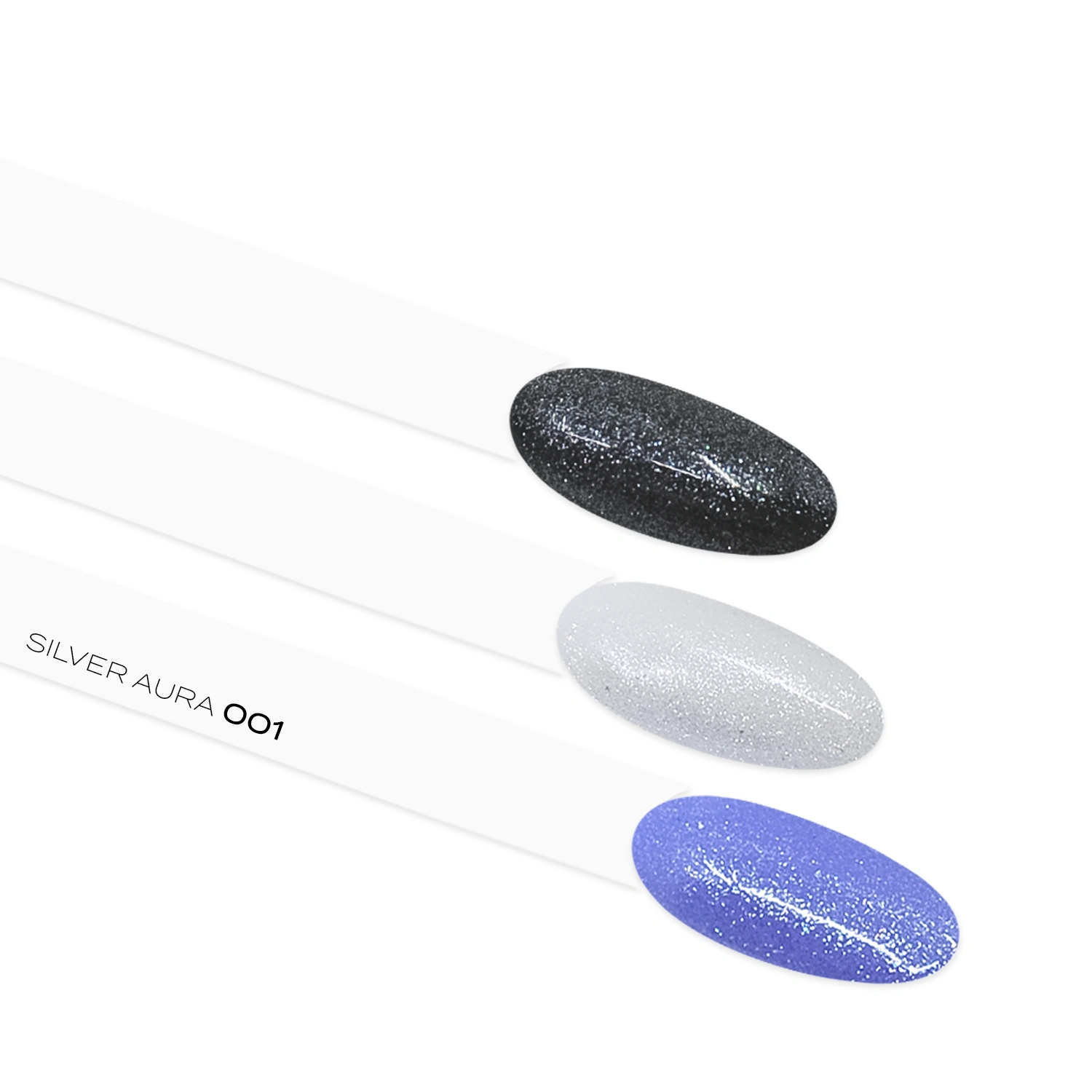 UV/LED Gel Polish Fairy Effect Finish, 6ml, 001 - Silver Aura  -  efektový závěrečný gel lak
