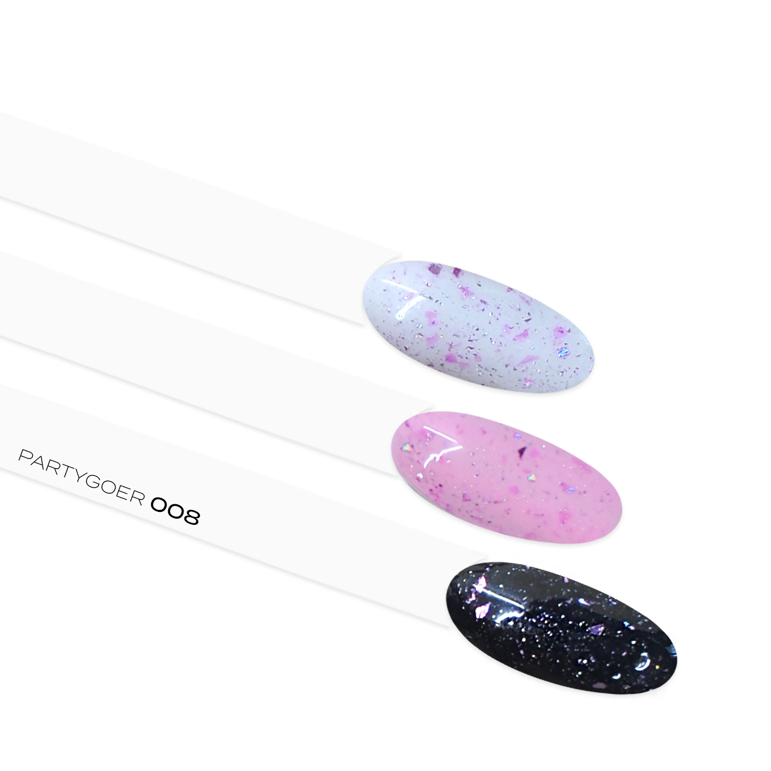 UV/LED Gel Polish Fairy Effect Finish, 6ml, 008 - Partygoer  -  efektový závěrečný gel lak