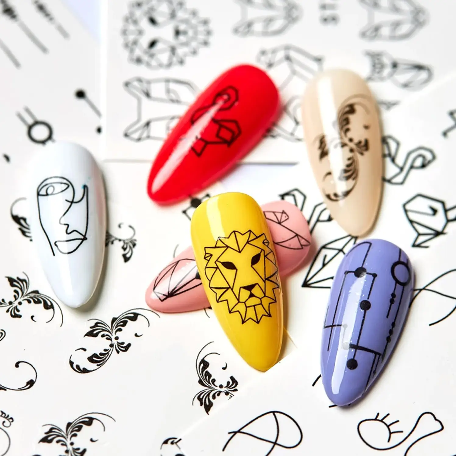Vodolepky na nehty - Animals STZ-652