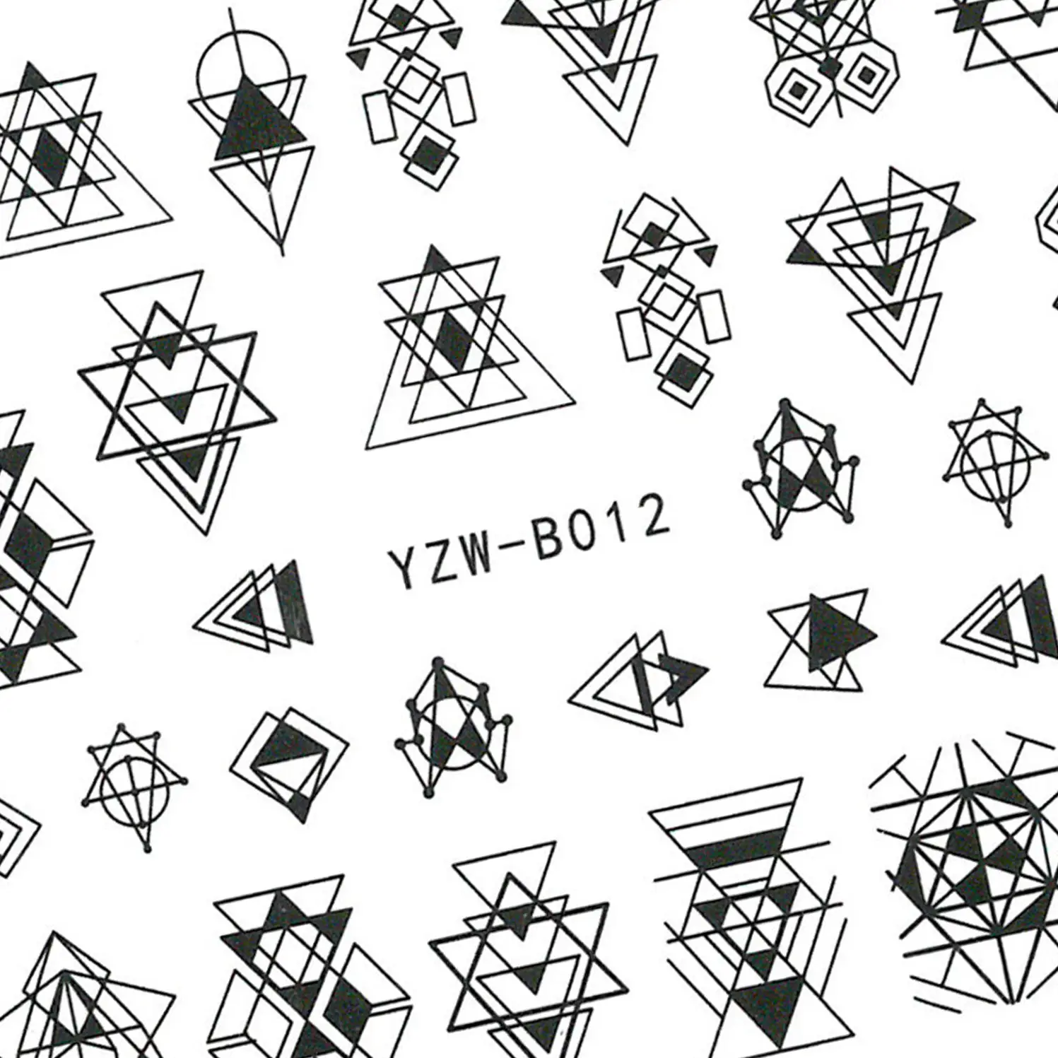 Vodolepky na nehty - Ornaments YZW-B012