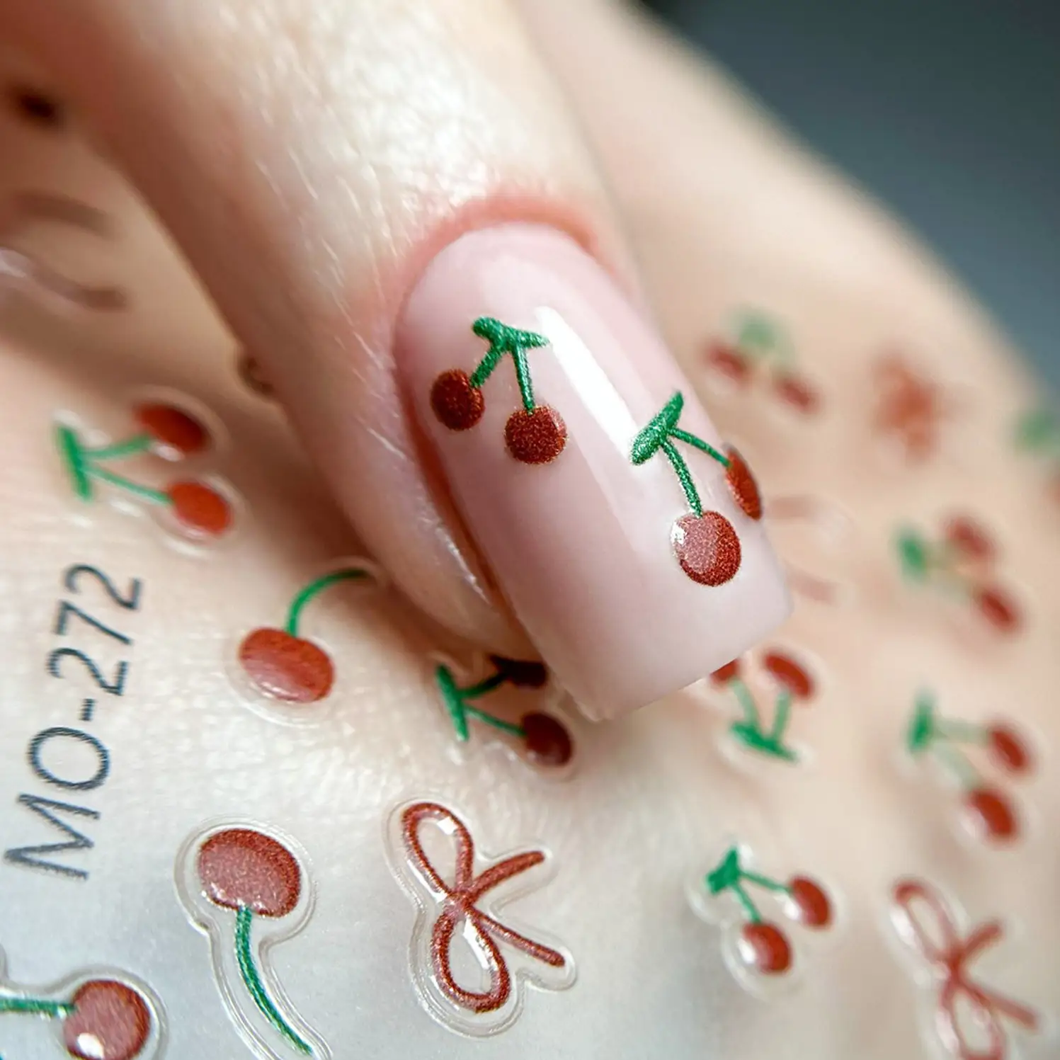 Samolepky na nehty 5D - Cherries MO-272