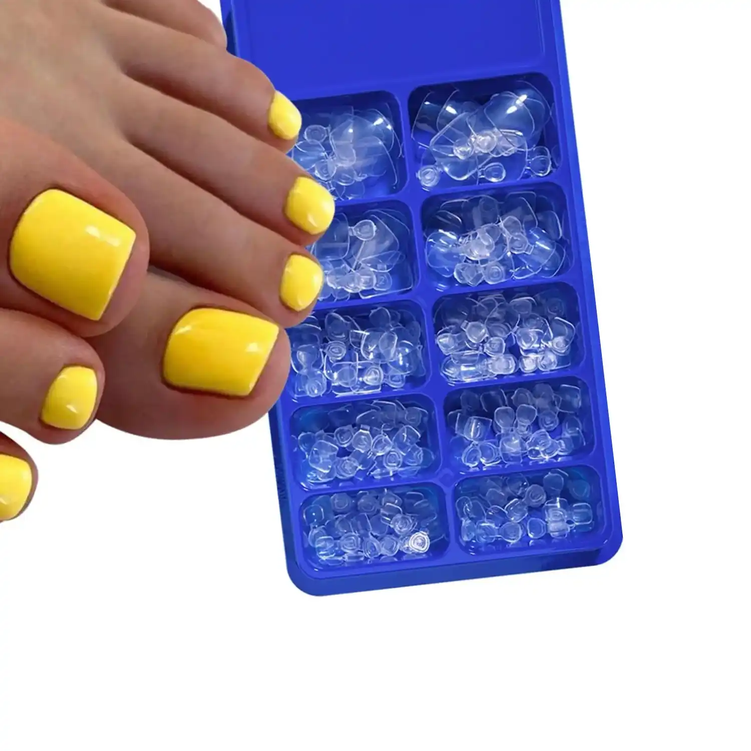 Tipy CLEAR na pedikúru - tvar hranatý, box 100 ks