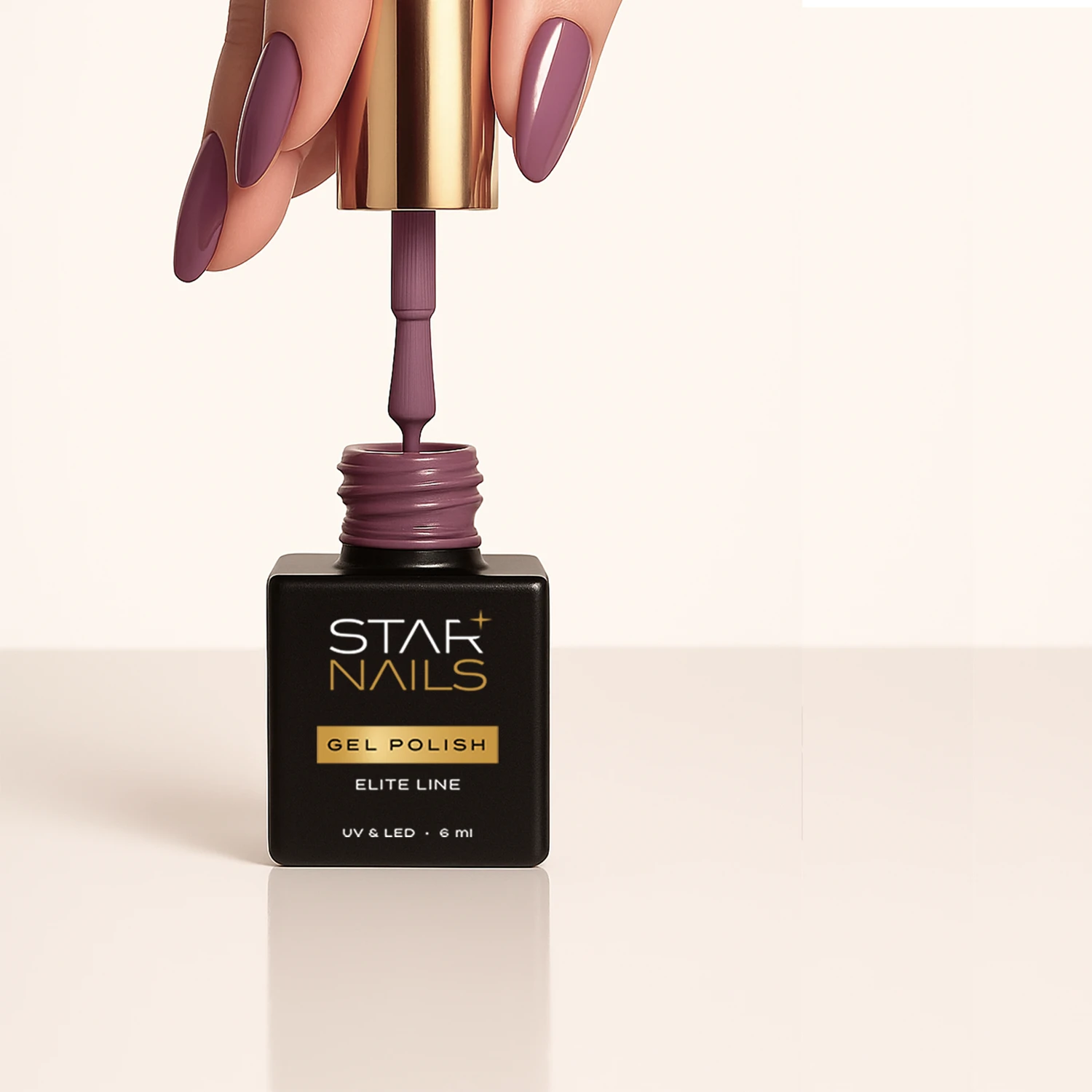UV/LED Gel Polish Elite Line, 6ml, 330 - Berry - starorůžový gel lak