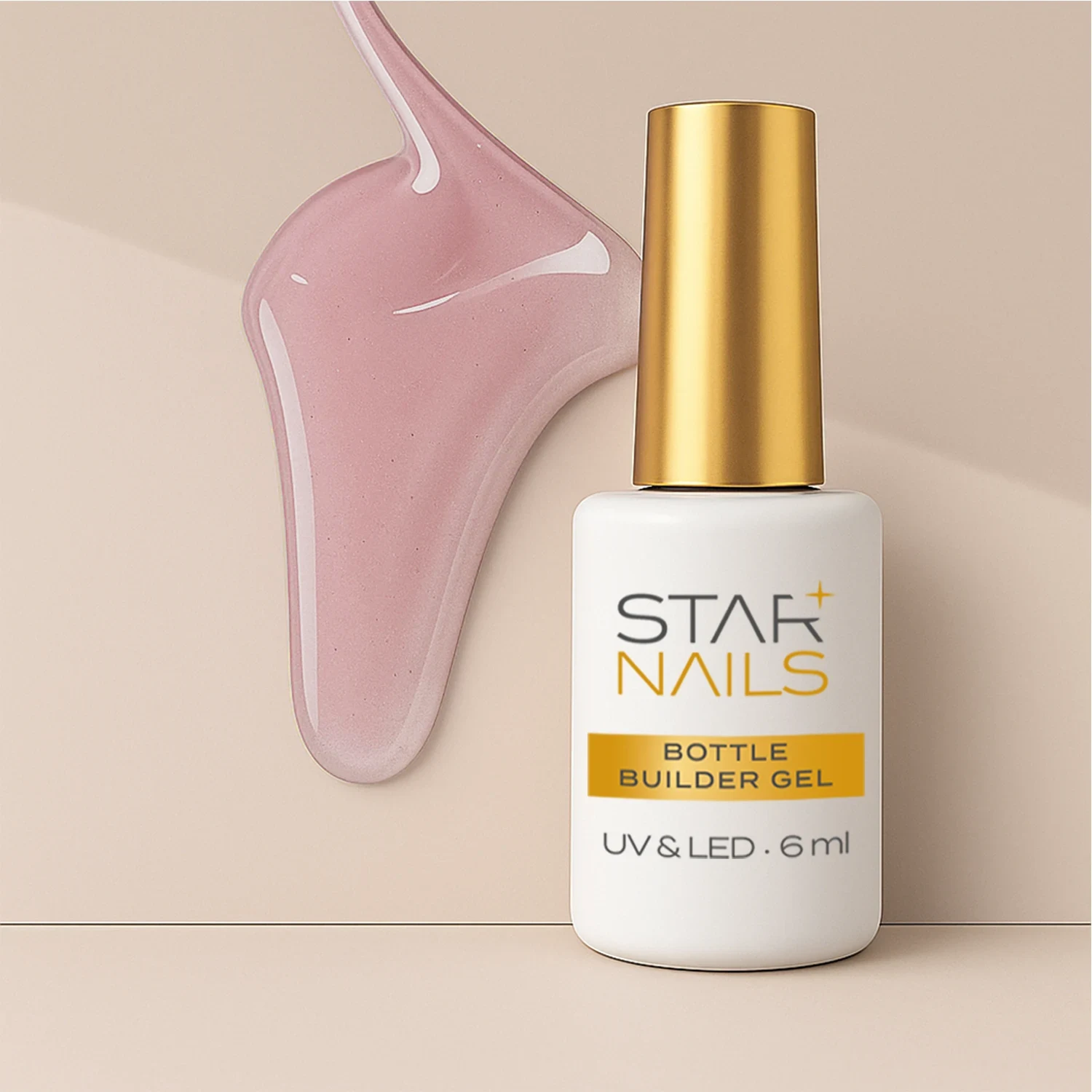 UV/LED Gel Bottle Builder, 6ml - 005, Neutral Beauty - nude růžový stavební liquid gel