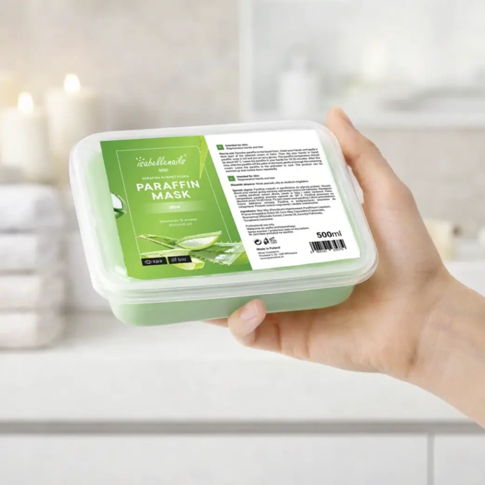 Paraffin Mask isabellenails, 500ml -  Aloe Vera - parafínový vosk Aloe Vera