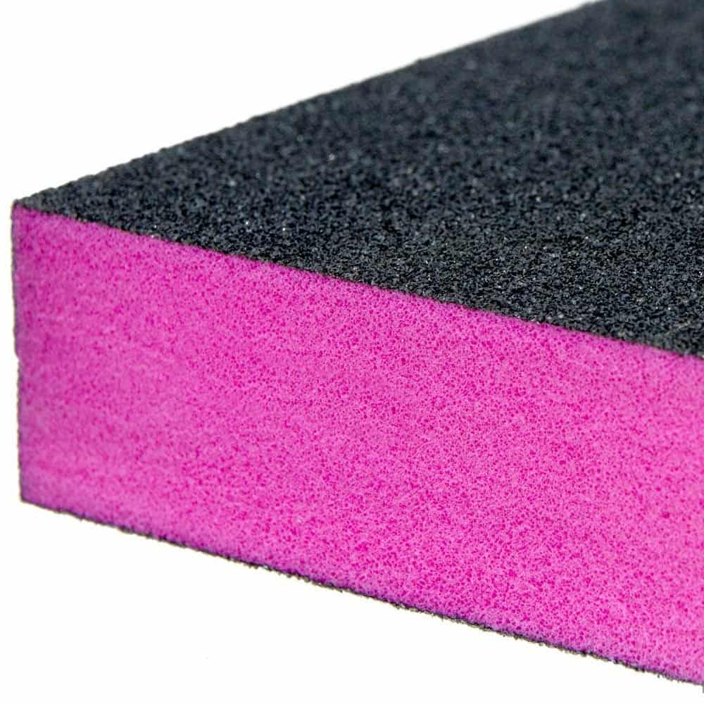 Brusný blok na pedikúru - černá/růžová