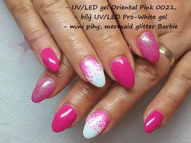 Nail Art zdobení - glitter - G113