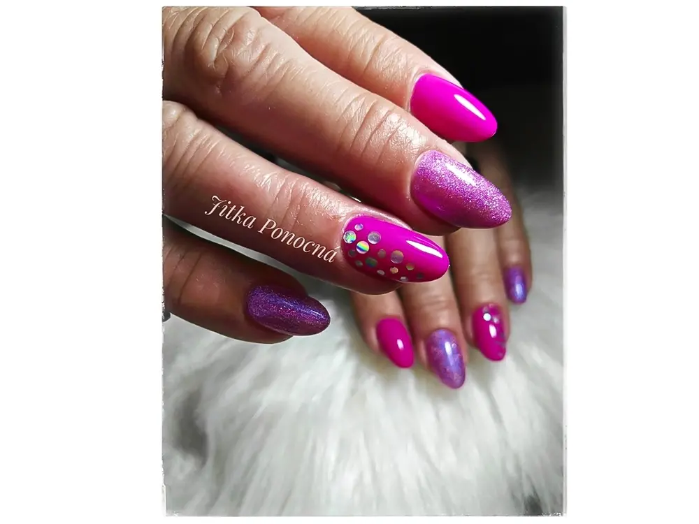 Nail Art zdobení - glitter - G126
