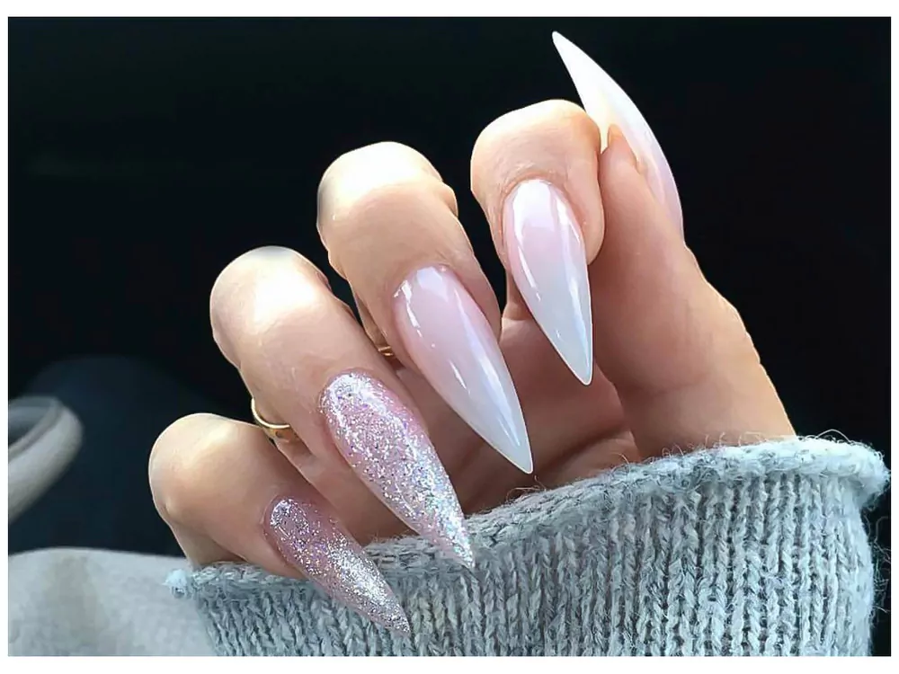 Tipy CLEAR - tvar stiletto, box 300ks