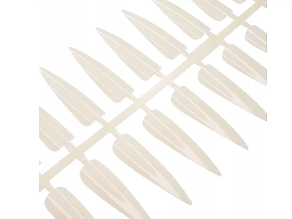 Vzorník na UV gel/ gel lak/ lak, NATURAL- tvar stiletto, tipy pro prezentační knihy 
