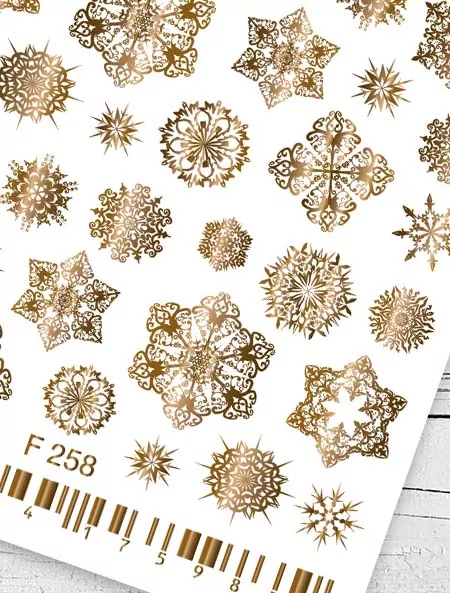 2D vodolepky/obtisky PREMIUM - F258 gold