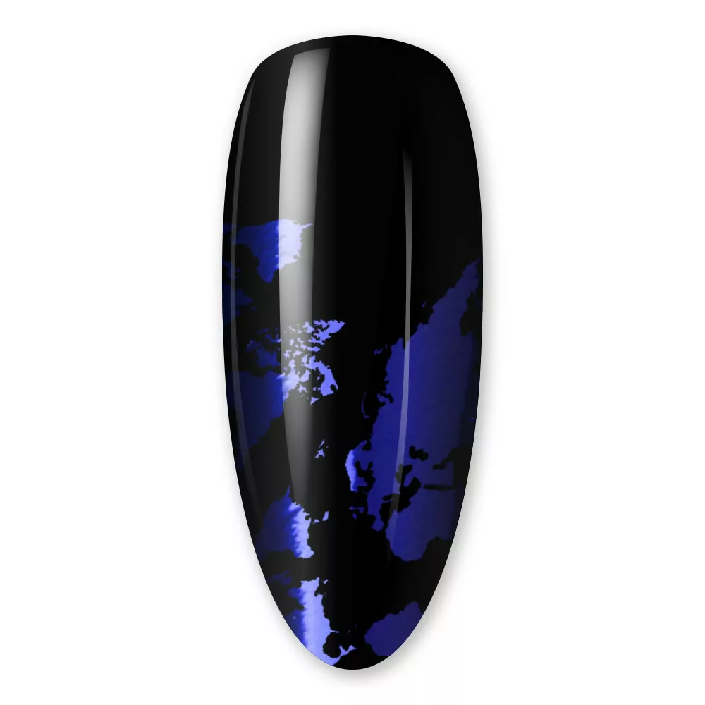 Zdobicí fólie na nehty - Blue Shine, 80cm