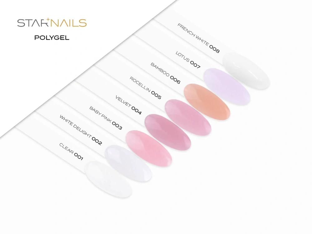 UV/LED Polygel Starnails - Hema Di-Hema Free, 30ml - 002, White Delight