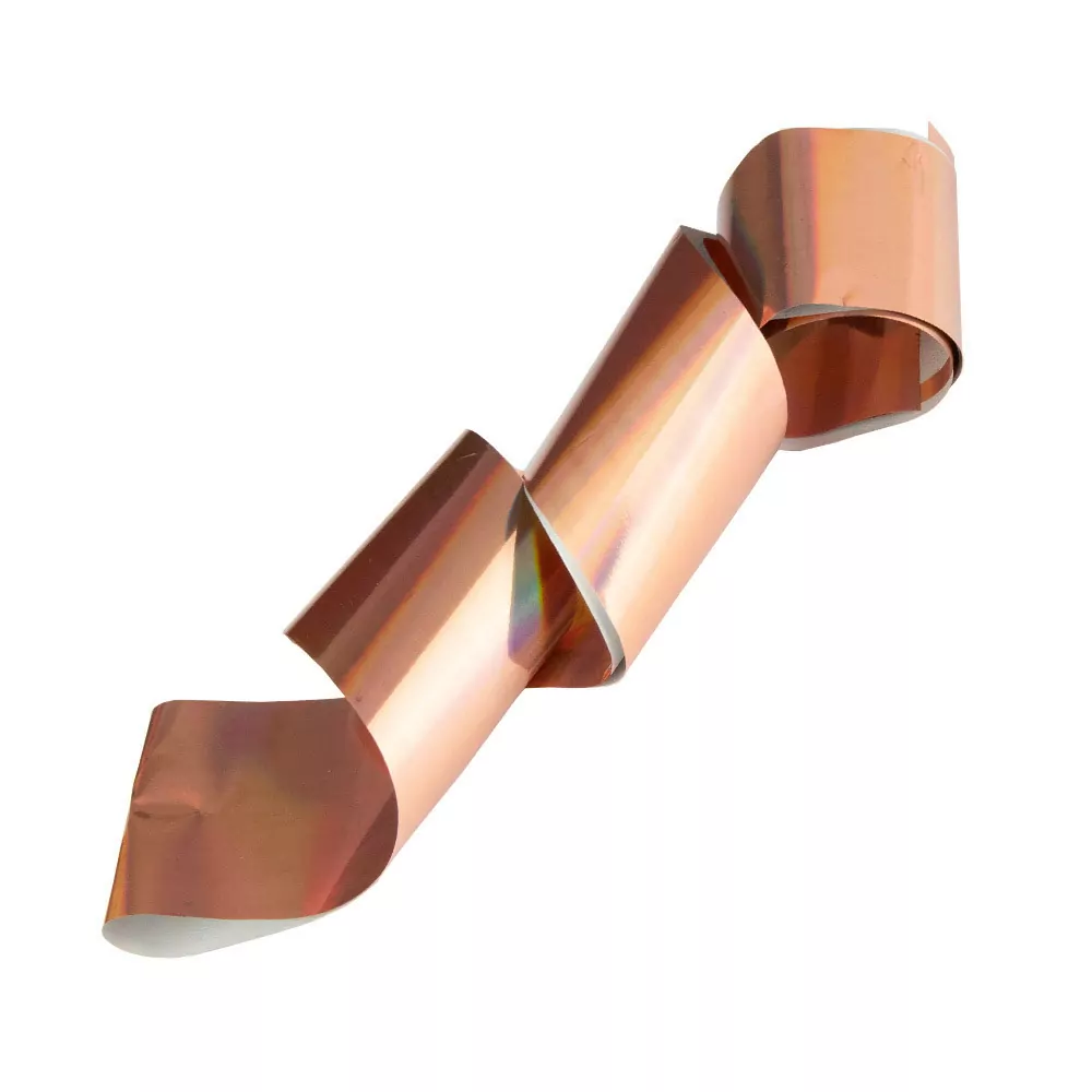 Zdobicí fólie na nehty - Holographic Rose Gold, 100cm