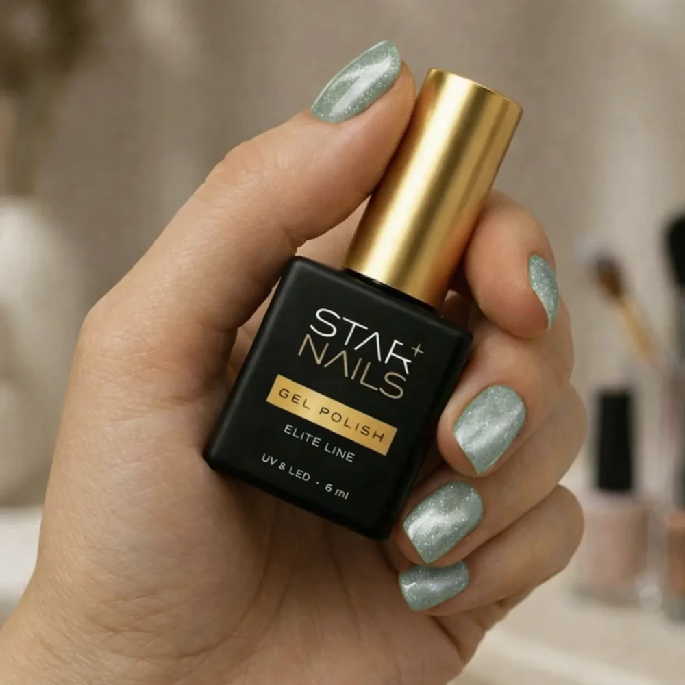 UV/LED Gel Polish Elite Line Cat Eye 6ml - 003, Zion - akvamarínově zelený gel lak