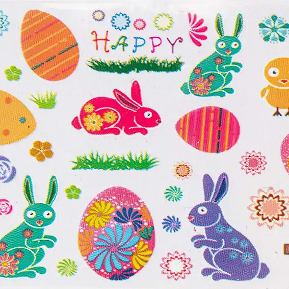 Zdobicí fólie na nehty - Happy Bunny 100cm