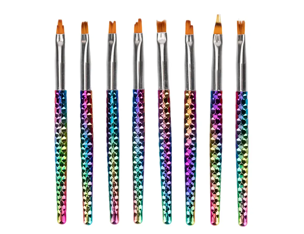 Sada 8 štětců na Nail Art a Ombré